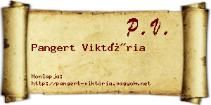 Pangert Viktória névjegykártya